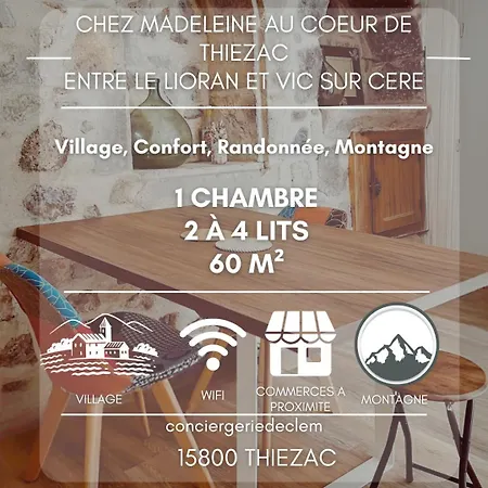 Maison Chez Madeleine 4 Pers, Entre Le Lioran Et Vic-sur-cere Thiézac